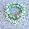Green Glimmer | Agate gemstone bracelets set