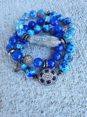 Blu Jae |  Agate and Jade gemstone bracelets