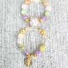 Natural Multi Quartz gemstone bracelet set