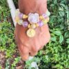 Natural Multi Quartz gemstone bracelet set