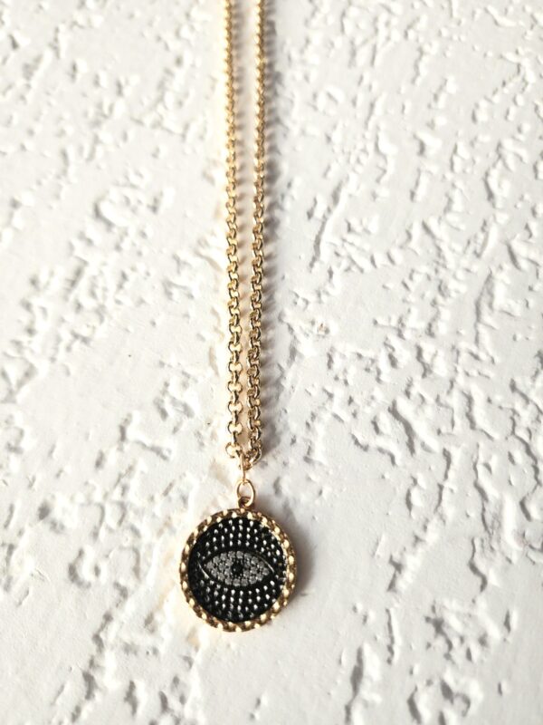 Black Evil Eye Necklace