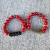 Crimson Guardian| Mother of Pearl & Onyx Gemstone Bracelets