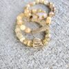 Golden Aura| Agate and Quartz gemstone bracelets - Image 2