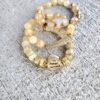 Golden Aura| Agate and Quartz gemstone bracelets
