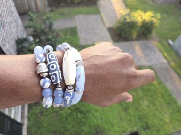 DreamLight Blue -Agate| Jade gemstone bracelets
