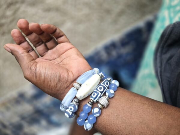 DreamLight Blue -Agate| Jade gemstone bracelets