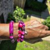 Magenta Reign-Agate Gemstone Bracelets